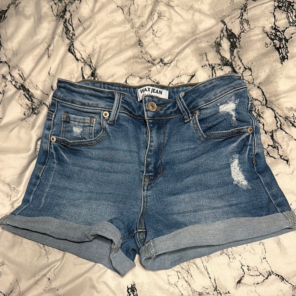 Wax Jean Women's Blue Denim Shorts